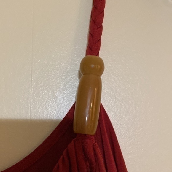 KOUTURE By Kimora Mini Cocktail Evening Dress Red Sleeveless Size Medium - Picture 6 of 12